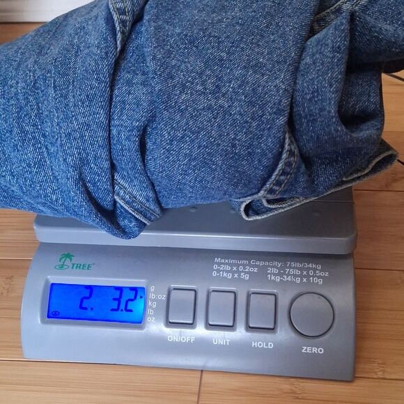 Vintage 90s Reliq Denim Trucker Jacket 100% Cotton Heavy Unisex Men's size Large - Picture 12 of 12